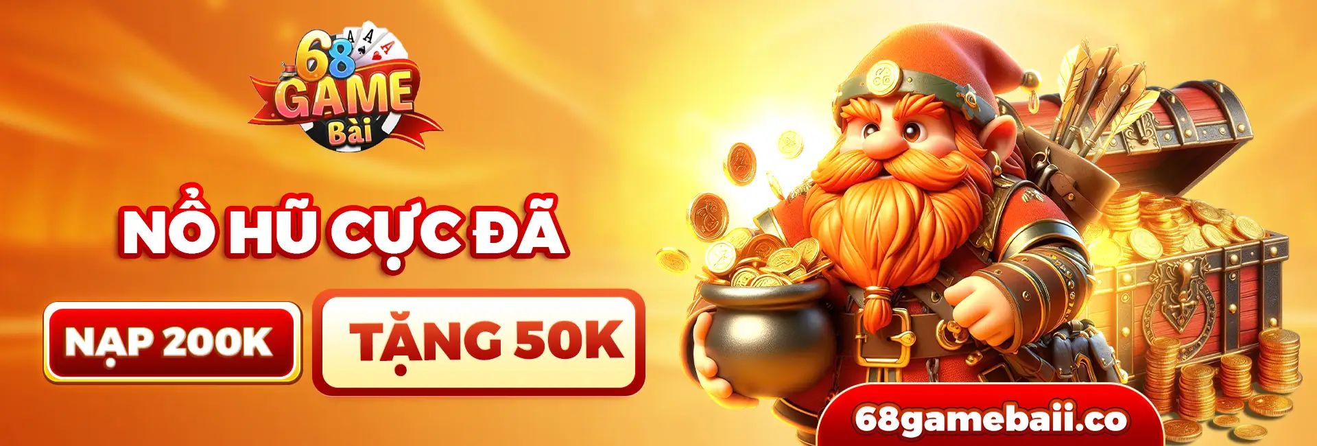 nạp 200k tặng 50k tại 68 game bài